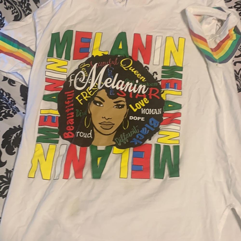 Short sleeve melanin shirt